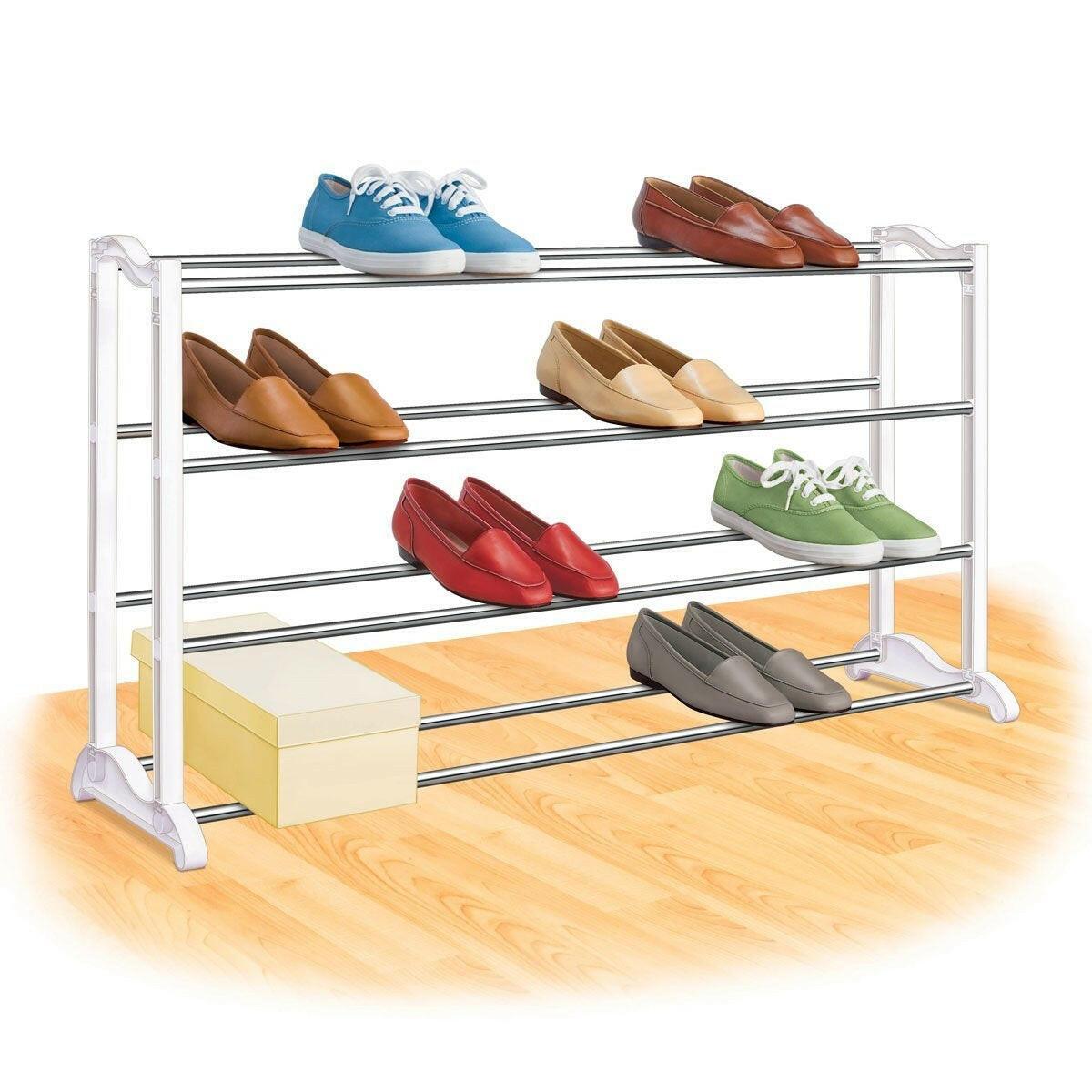 4-Tier Shoe Rack - Holds up to 20 Pair of Shoes - FurniFindUSA