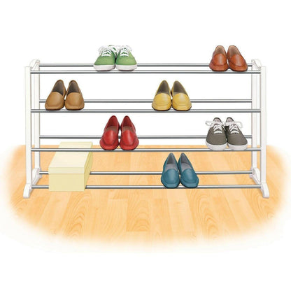 4-Tier Shoe Rack - Holds up to 20 Pair of Shoes - FurniFindUSA