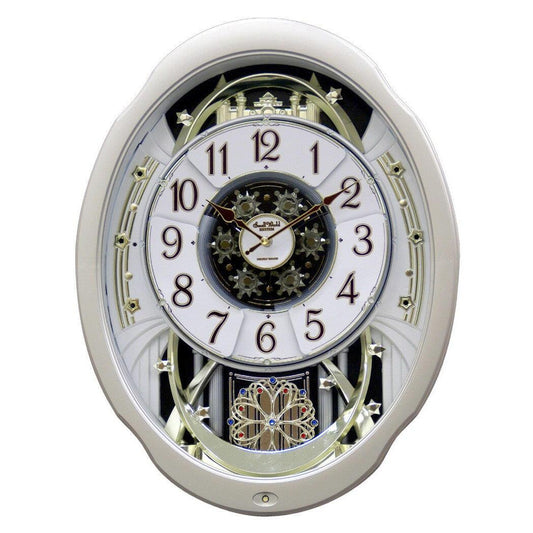 Moving Face Pendulum Wall Clock - Plays Melodies Every Hour - FurniFindUSA