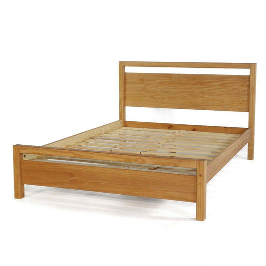 Queen Size FarmHouse Traditional Rustic Acacia Platform Bed - FurniFindUSA