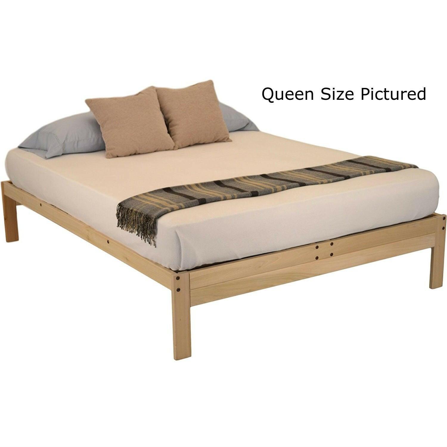 Twin XL Solid Wood Wood Platform bed Frame - Made in USA - FurniFindUSA