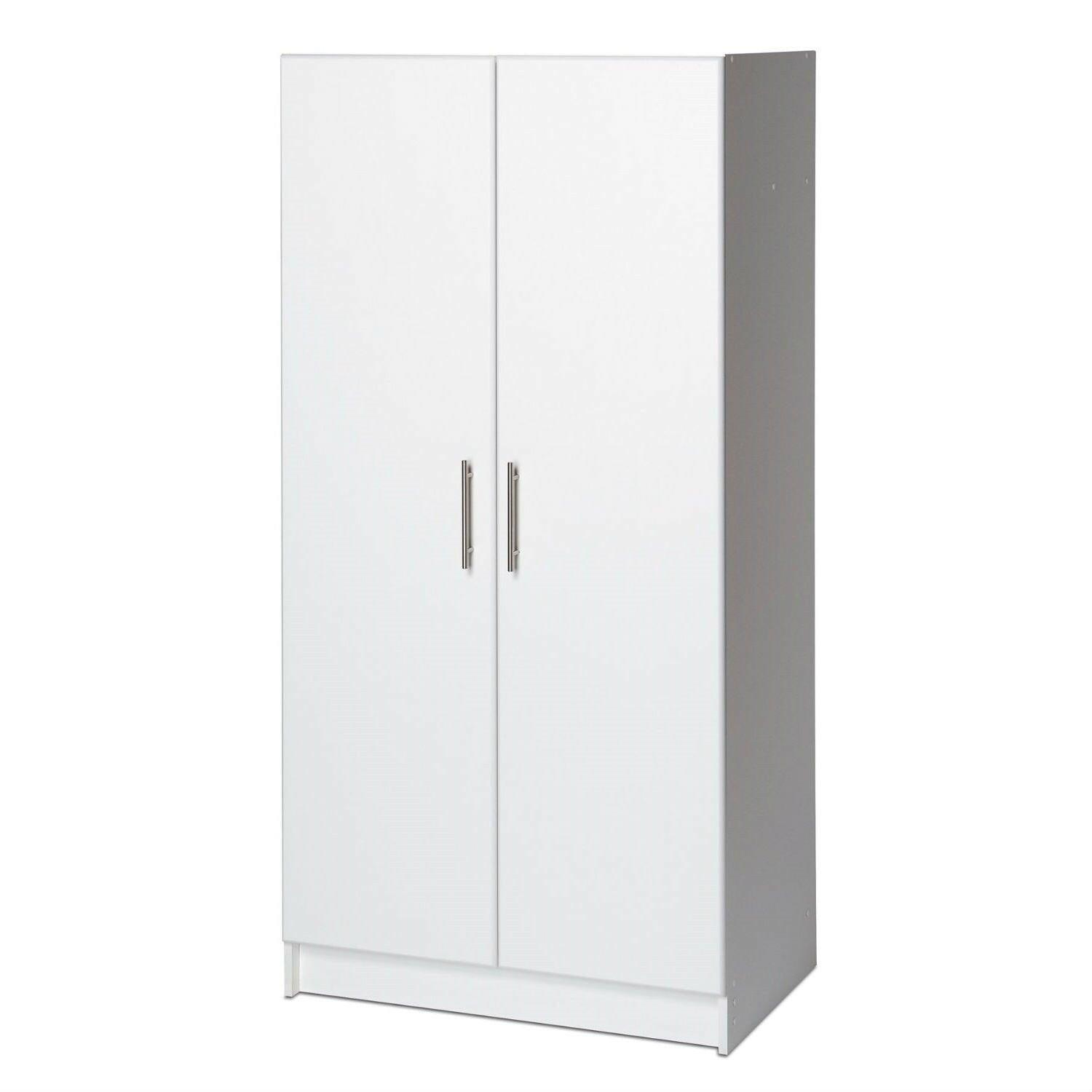 White Storage Cabinet Utility Garage Home Office Kitchen Bedroom - FurniFindUSA