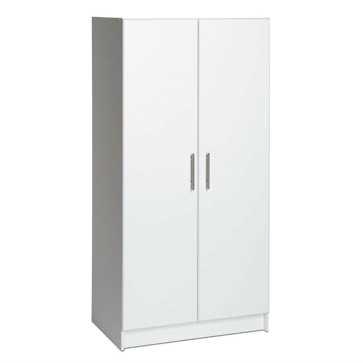 White Storage Cabinet Utility Garage Home Office Kitchen Bedroom - FurniFindUSA