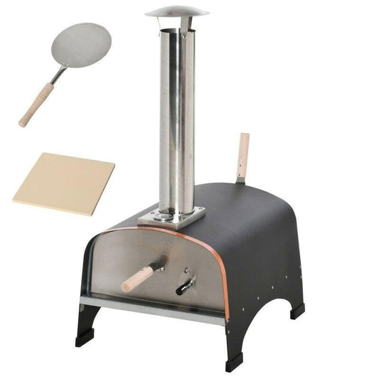 Outdoor Backyard Portable Pizza Oven with Thermometer - FurniFindUSA