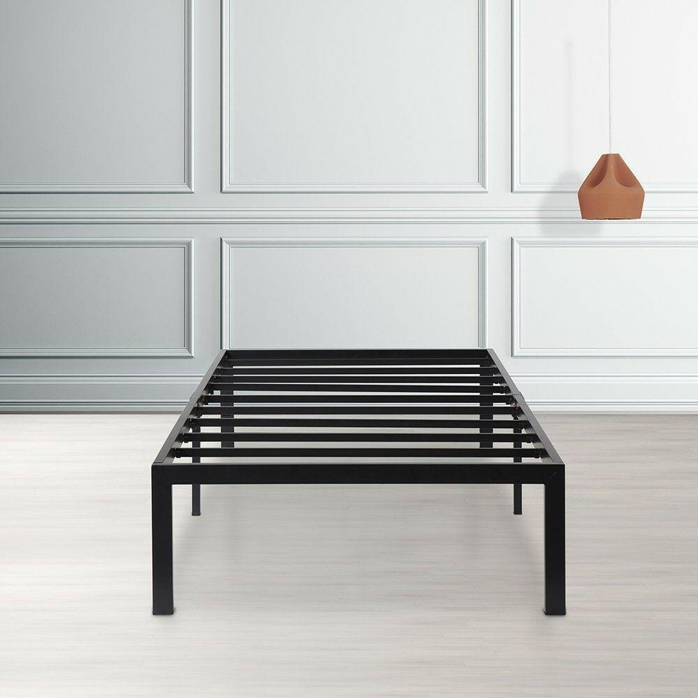 Twin size Modern Heavy Duty Black Metal Platform Bed Frame - FurniFindUSA