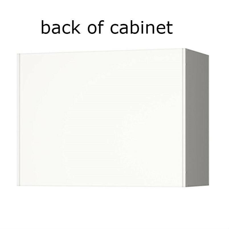 White Wall Cabinet with 2 Doors and Adjustable Shelf - FurniFindUSA