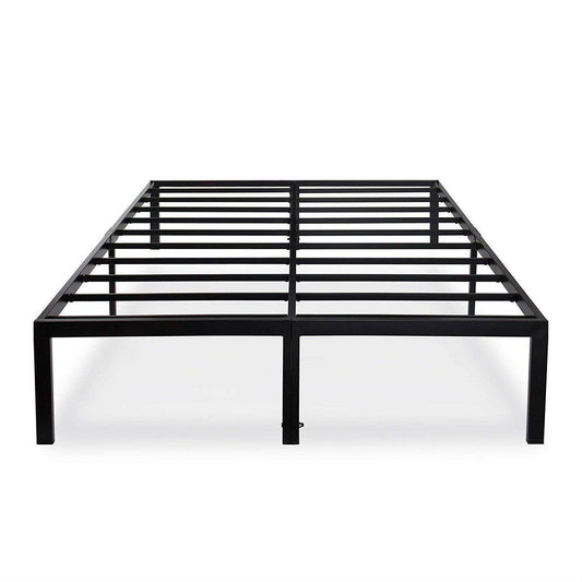 Queen size Modern Heavy Duty Black Metal Platform Bed Frame - FurniFindUSA