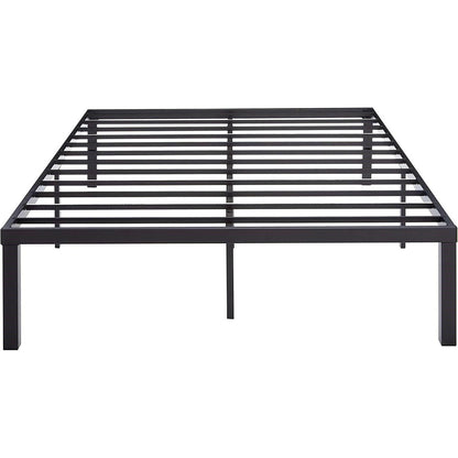 Queen size Modern 16-inch Heavy Steel Metal Platform Bed Frame - FurniFindUSA