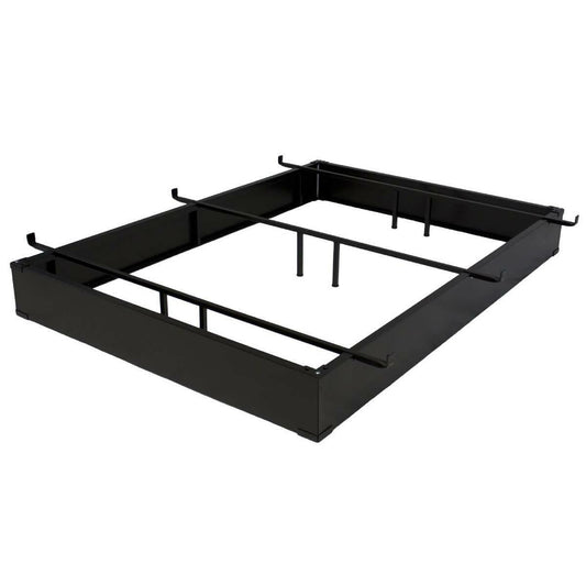 Queen Size Hotel Style Metal Bed Frame Bed Base - 10-inch High - FurniFindUSA