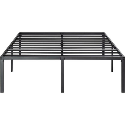 Queen 18-inch Metal Platform Bed Frame with Under-Bed Storage Space - FurniFindUSA