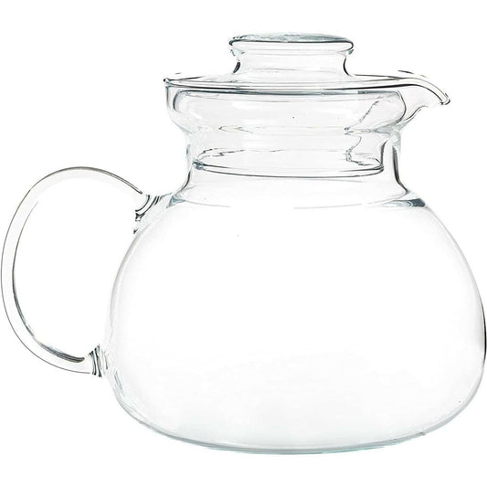 1.5 Quart Stovetop Clear Glass Teapot Kettle with Lid - Microwave Safe - FurniFindUSA