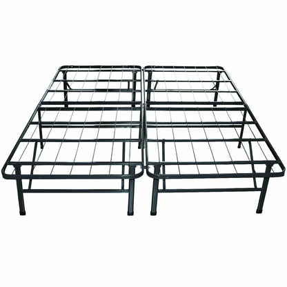 Twin Extra Long Metal Platform Bed Frame with Storage Space - FurniFindUSA