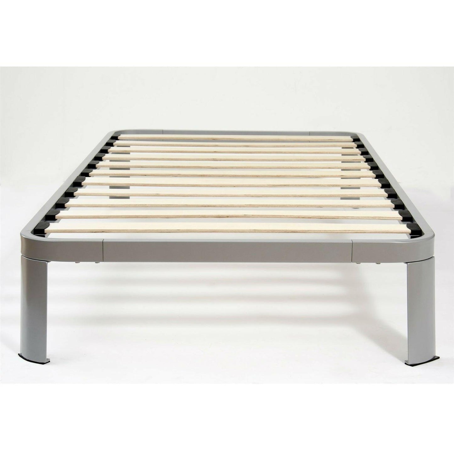 Twin size Luna Metal Platform Bed Frame with Wood Slats - FurniFindUSA