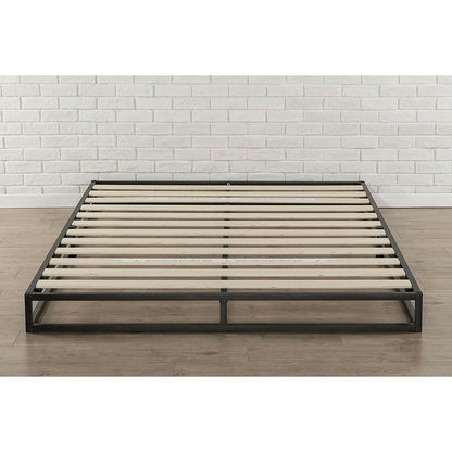 Twin 6-inch Low Profile Platform Bed Frame with Modern Wood Slats Mattress Support System - FurniFindUSA