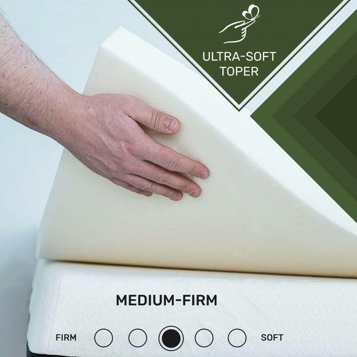 King 2-inch Thick Plush High Density Foam Mattress Topper Pad - Medium Firm - FurniFindUSA