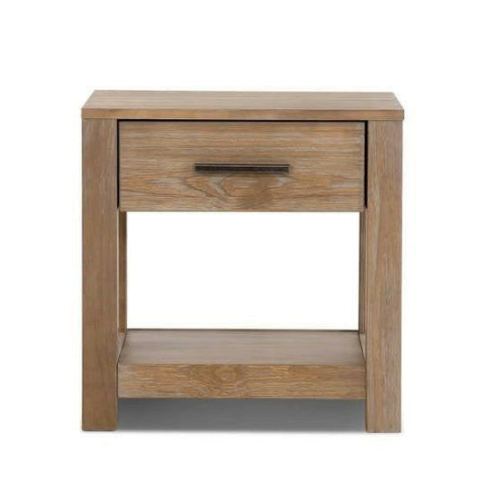 Farmhouse Traditional Rustic Pine Wood 1-Drawer Nightstand Bedside Table - FurniFindUSA